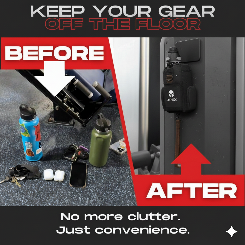 APEX MAGNETIQ Magnetic Gym Bag - Revolutionary Bottle Holder System